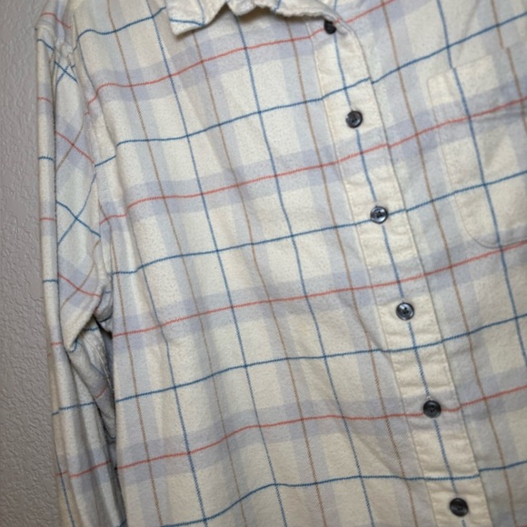 Pendleton WOMEN'S GIRLFRIEND DOUBLE-BRUSHED FLANNEL SHIRT Cream Neutral - Picture 4 of 9